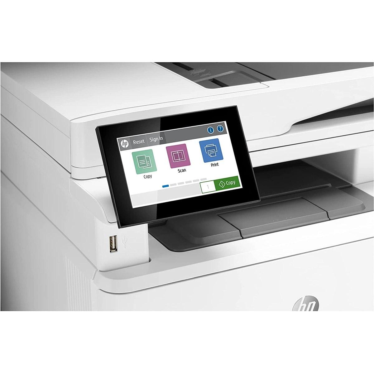 HP LaserJet Enterprise M430f 3PZ55A, Stampante Multifunzione A4, Stampa Fronte e Retro Automatico in b/n, 38 ppm, Copia, Scansiona, Fax, Ethernet, USB 2.0, ADF, HP Smart, Schermo T