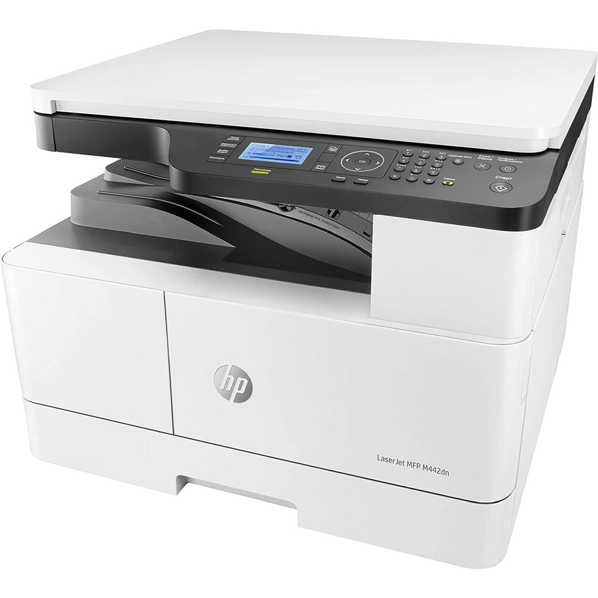 HP LaserJet M442dn 8AF71A, Stampante Multifunzione A4, Stampa Fronte e Retro Automatico in b/n, 24 ppm, Copia, Scansiona, Ethernat, USB, HP Smart, Schermo LCD, No WiFi, No Fax e No